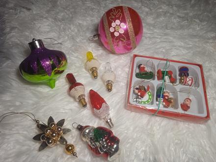 Retro ozdoby , žiarovky,