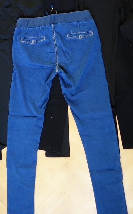 Tehot.obleč.(2x rifle,šaty+ rolák,pančuchy gratis), 36