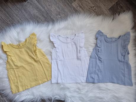 Letné tričká/šaty s volánikmi, f&f,62