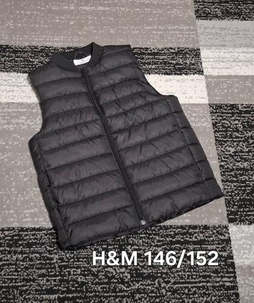 Vesta prešívaná s patentom okolo krku h&m 146/152, h&m,146