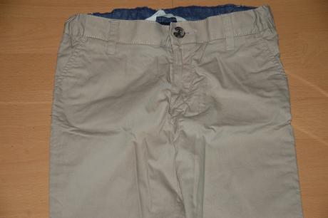 Béžové letné nohavice, h&m,128