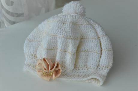 Set pletená čiapka+šál-98/104, 98