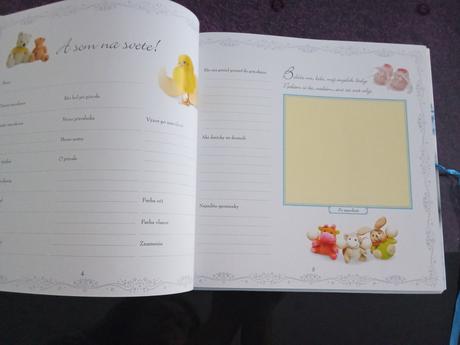 Kniha pre novorodenca chlapček, 