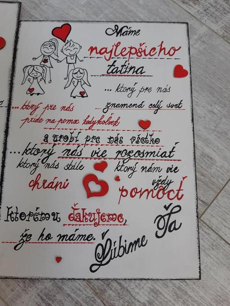 Drevená tabuľka veľká, 
