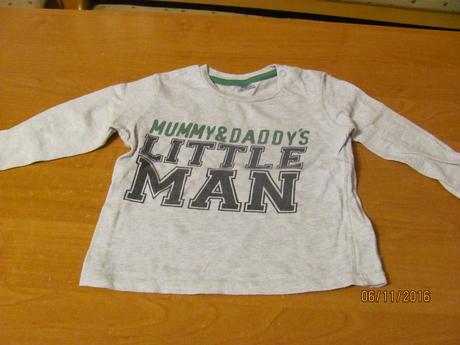 Sveter s nápisom little man veľ. 98, f&f,98