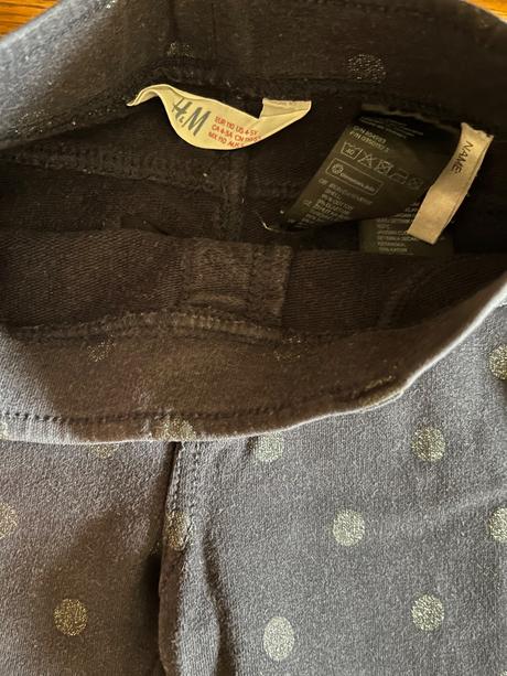 Teplejšia súprava jegginsy a mikina, h&m,110