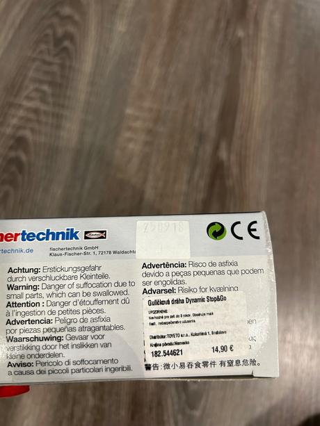 Fischertechnik guličkova draha dynamic stop&go,