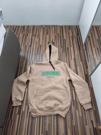 Béžová mikina s/m, s