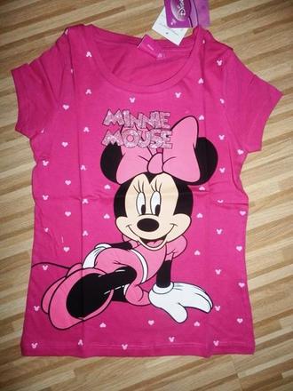 Tričko minnie mouse tm. ružové , disney,122
