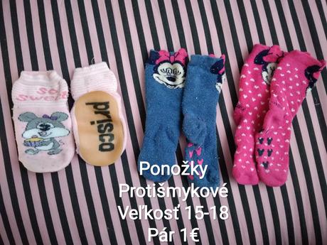 Detské ponožky (aj protišmykové), 18