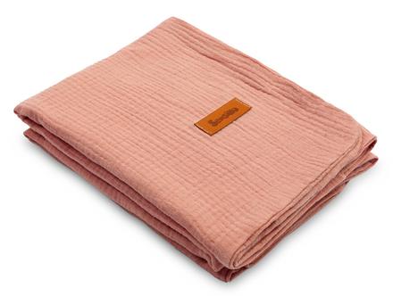 Sensillo detská deka mušelínová retro ružová,