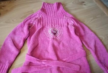 Sveter/ rolak 128 s flittami a trblietkami, 128