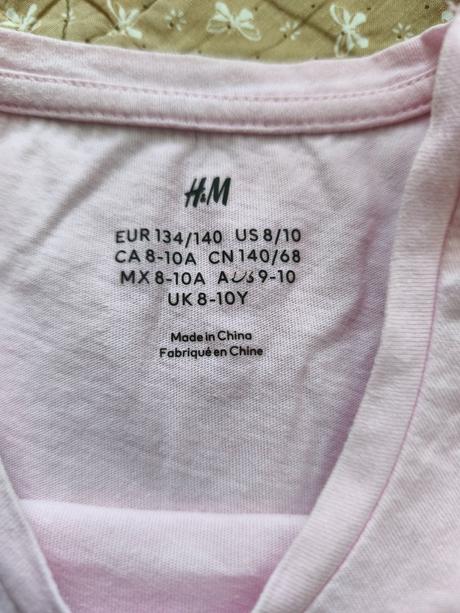 Dievčenské tričko/tielko, h&m,134
