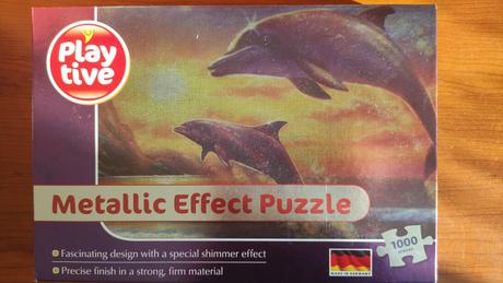Puzzle 1000 delfiny metalicke,