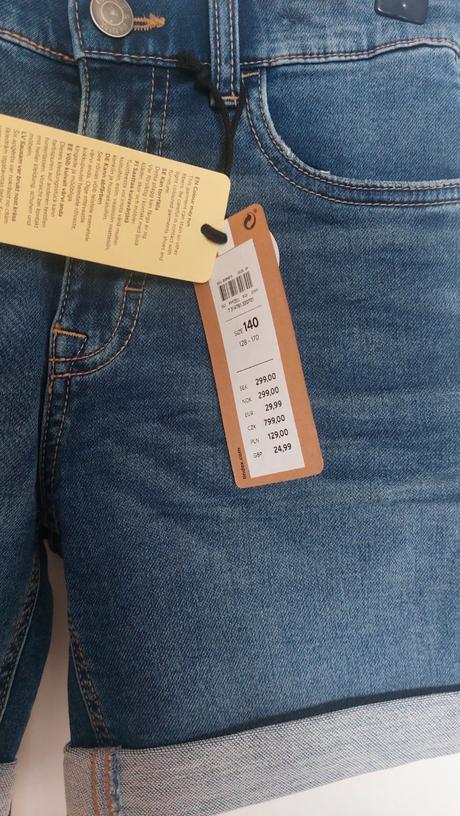 Riflové šortky lindex, lindex,140