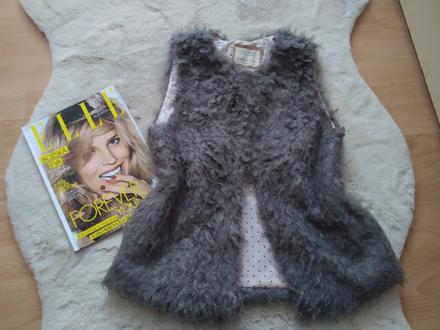 Dievčenská sivá vesta zara, zara,152