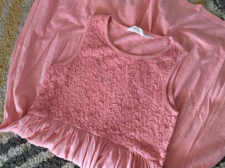 Midi šaty s čipkou 128/134, h&m,128