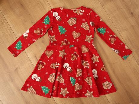 Vianočné šaty lindex 122/128 (6-8 r.) perníky, lindex,122