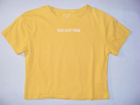 Crop tričko you got this, primark,158
