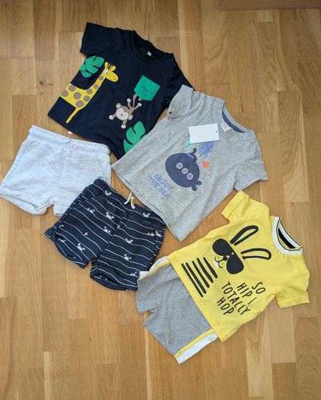 Kraťasy + tričká, 68–80