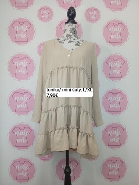 Béžová tunika / mini šaty l/xl, l
