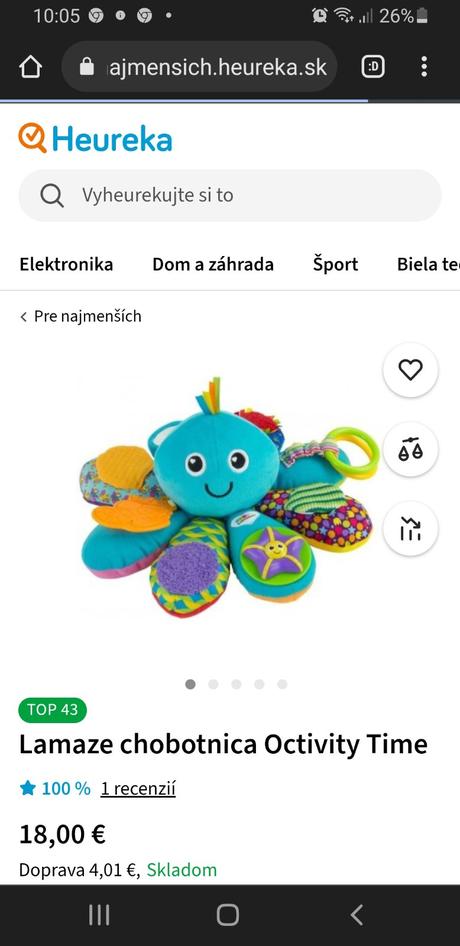 Lamaze chobotnica a hula babika, 