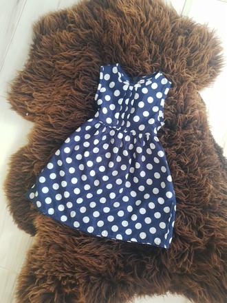 Detské bodkované šaty 92/98, 92