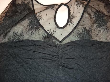 Elastické tričko s krajkou, f&f,38