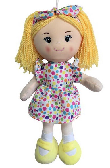 Bábika látková - dievčatko 40cm,