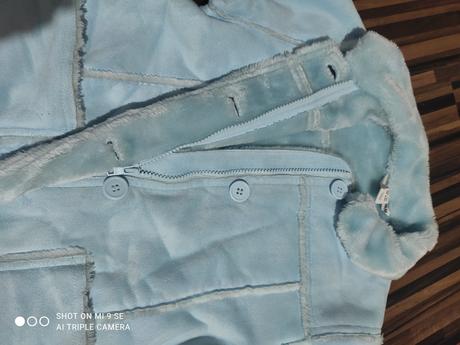 Bledomodrý kabátik, h&m,134