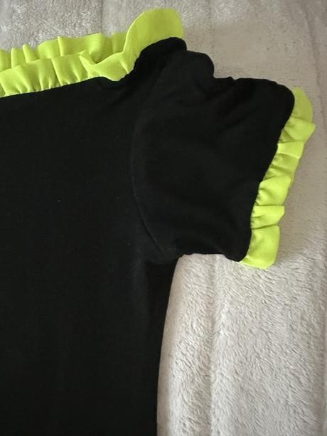 Súprava croptop a sukňa neónovej farby zn. magenta, m