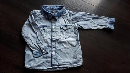 Riflová košeľa, h&m,80