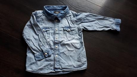 Riflová košeľa, h&m,80