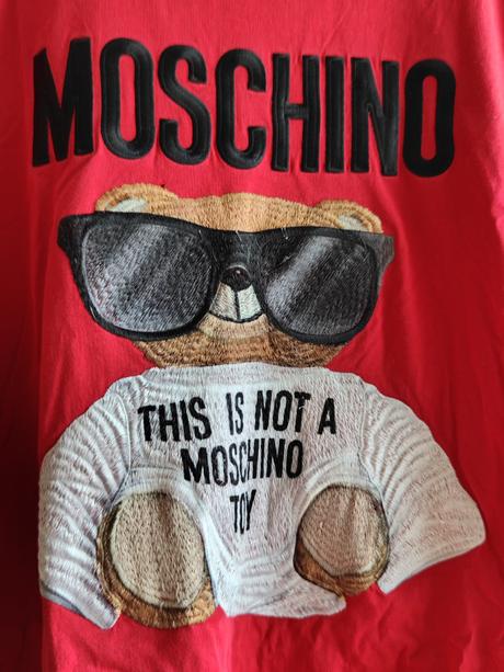 Moschino bear originál dlhs už e dámske tričko, moschino,l