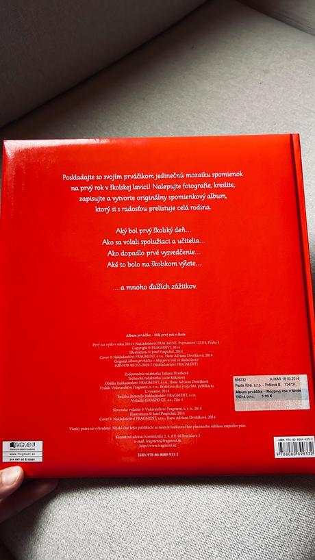 Kniha album prvácika,