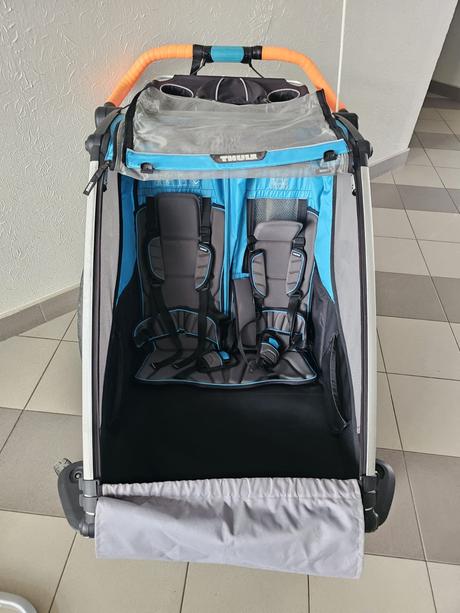 Kočík - cyklovozík thule chariot 2, pre 2 deti, 