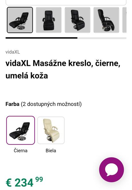 Masážne kreslo,  10 funkcií, 