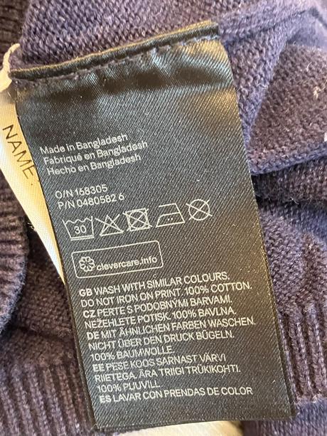 Dievčenský sveter dúha h&m (110-116), h&m,110