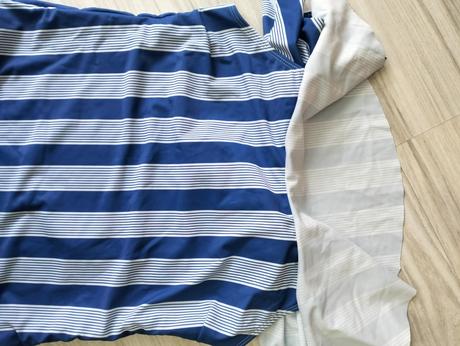 Modro biele plavky s volánikmi shein, v. xl/xxl, xl