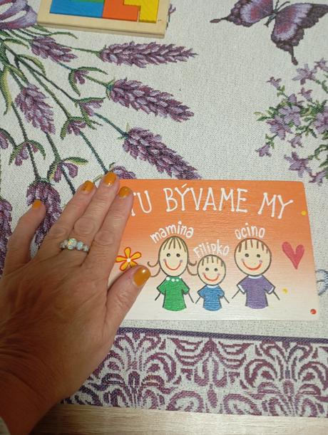 Drevená tabulka hand made, 