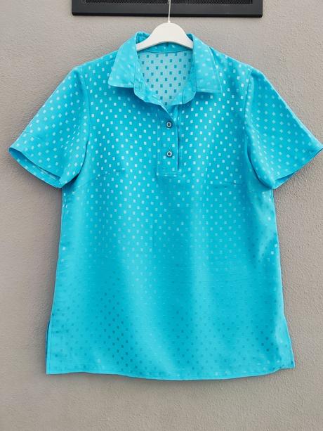 Blúzka tyrkysová, xl