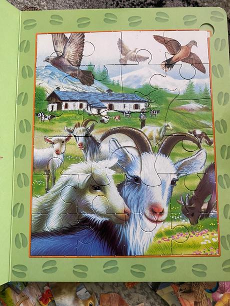 Kniha s puzzle a anglickými slovíčkami, 