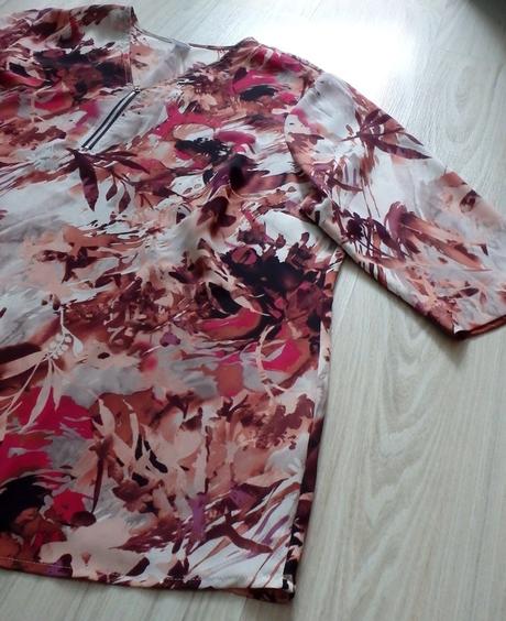 Letná blúzka oranžovo hnedá, v. 2xl, xxl