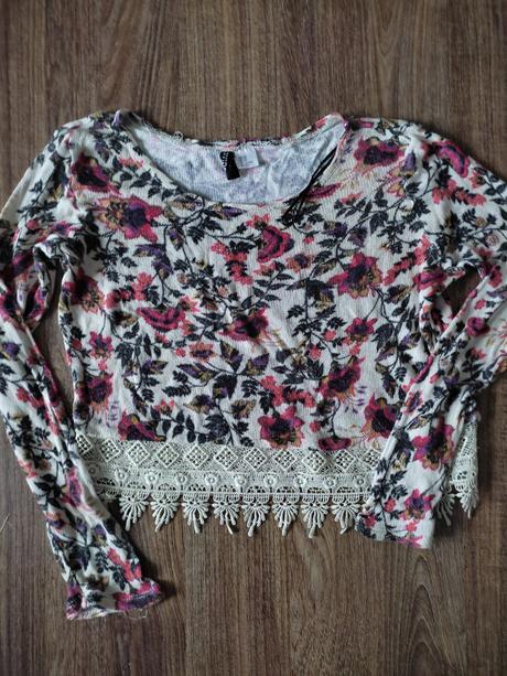 Svetrík crop, h&m,xs