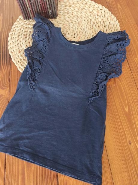 Tričko s volánikmi ,h&m 110-116, h&m,110