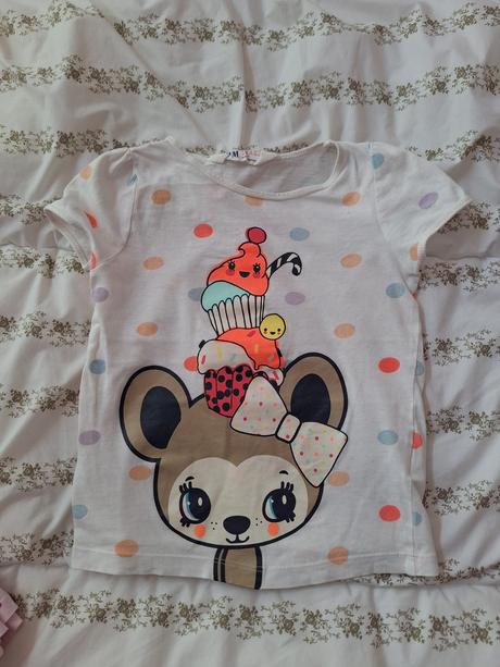 Bodkovane tricko, h&m,110