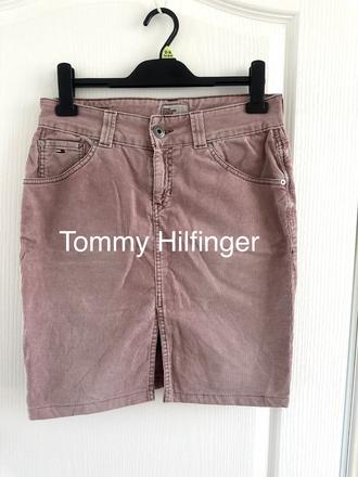 Džínsová manšestrová sukňa tommy hilfiger, tommy hilfiger,m