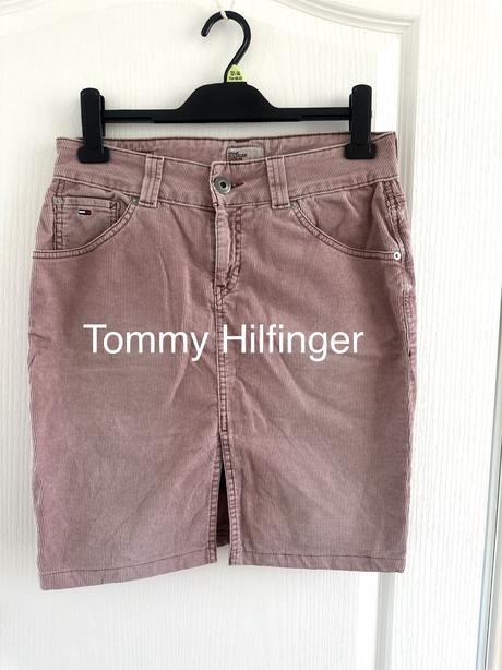 Džínsová manšestrová sukňa tommy hilfiger, tommy hilfiger,m