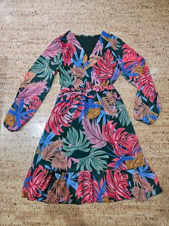 Farebne midi saty, l / m / s