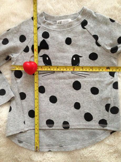 Bodkovaný pulóvrik v.98/104, h&m,98